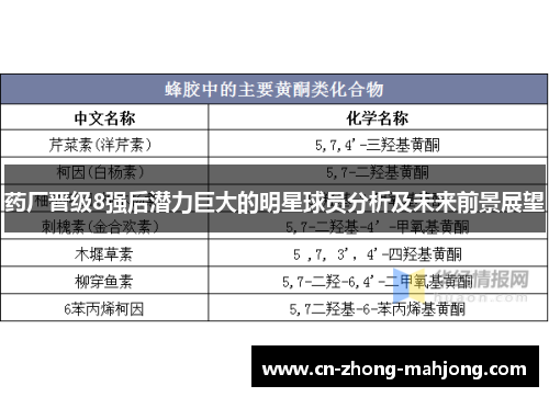药厂晋级8强后潜力巨大的明星球员分析及未来前景展望