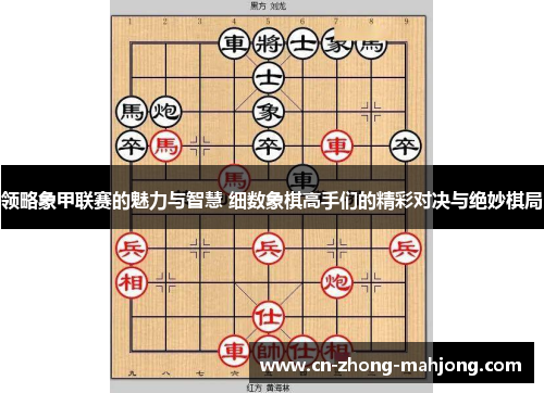 领略象甲联赛的魅力与智慧 细数象棋高手们的精彩对决与绝妙棋局