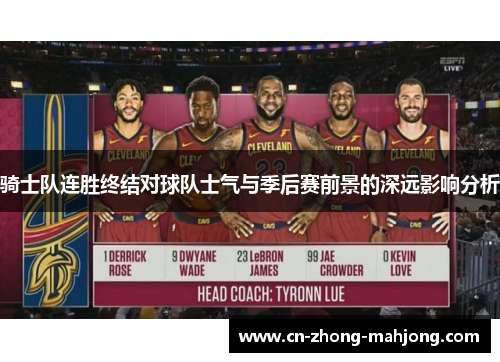 骑士队连胜终结对球队士气与季后赛前景的深远影响分析